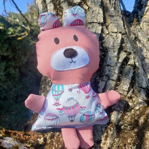 Pink Mackó - Rózsaszín Textil Maci - puha játék állat - játékmackó , Játék & Sport, Plüssállat & Játékfigura, Maci, Baba-és bábkészítés, Varrás, MESKA