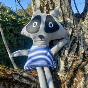 Mosómedve - Mosómaci állatfigura - Mosómedve figura - Textil játék figura - Puha Textil figura, Játék & Sport, Plüssállat & Játékfigura, Maci, Baba-és bábkészítés, Varrás, MESKA