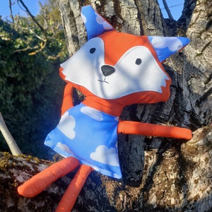 Róka figura - róka játék - Textil játék - kisróka - róka plüssállat, Játék & Sport, Plüssállat & Játékfigura, Róka, Baba-és bábkészítés, Varrás, MESKA