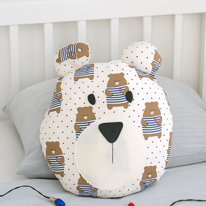 Maci formájú párna - Macifej - Mackó párna - Maci figura díszpárna - Textil mackó - Macis párna - gyerek párna  - medve - Meska.hu