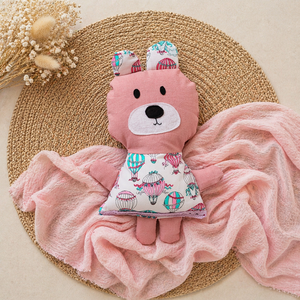 Pink Mackó - Rózsaszín Textil Maci - puha játék állat - játékmackó  - Meska.hu