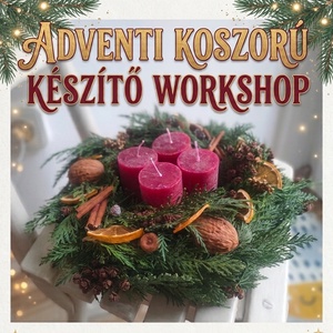 Adventi koszorú készítő workshop természetes alapanyagokból, élő fenyőből, szárazvirágos kiegészítőkkel - Meska.hu