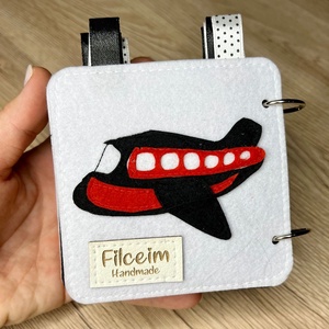 Kontrasztos kártya, amely könyvvé alakítható, babakocsira, kiságyra is rakható, újszülött látogató ajándéknak   - játék & sport - babalátogató ajándékcsomag - Meska.hu