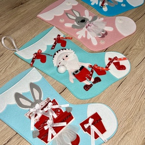 Filc mikulás csizma mókás Mikulással - karácsony - mikulás - mikulás csizma és zokni - Meska.hu