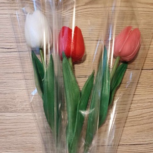 Élethű gumi tulipán több sznben - otthon & életmód - dekoráció - virágdísz és tartó - csokor & virágdísz - Meska.hu
