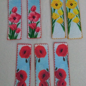 Sárga tulipános könyvjelző  - könyv & zene - könyvjelző - Meska.hu