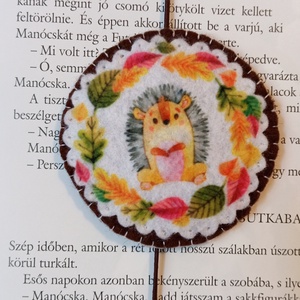 Sünis filc könyvjelző - könyv & zene - könyvjelző - Meska.hu