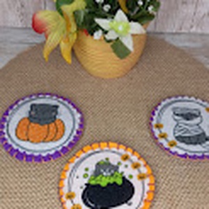 Cicás halloweeni hűtőmágnes  Boo! - otthon & életmód - dekoráció - halloween - halloweeni dekoráció - Meska.hu