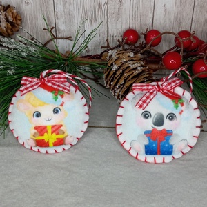 Filc karácsonyfa dísz-állatok - karácsony - karácsonyi lakásdekoráció - karácsonyfadíszek - Meska.hu Filc karácsonyfa dísz-állatok - karácsony - karácsonyi lakásdekoráció - karácsonyfadíszek - Meska.hu