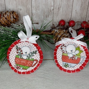 Jegesmacik csészében - karácsony - karácsonyi lakásdekoráció - karácsonyfadíszek - Meska.hu Jegesmacik csészében - karácsony - karácsonyi lakásdekoráció - karácsonyfadíszek - Meska.hu