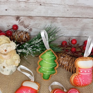 Filc karácsonyfa dísz csomag, Karácsony, Karácsonyi lakásdekoráció, Karácsonyfadíszek, Varrás, MESKA