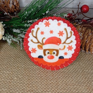 Rudolf szarvas-hűtőmágnes - Meska.hu