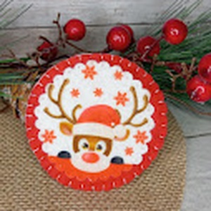 Rudolf szarvas-hűtőmágnes - karácsony - mikulás - mikulás ajándékok - Meska.hu