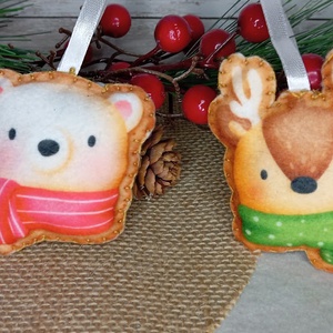 Állat mintás karácsonyi dekoráció - karácsony - karácsonyi lakásdekoráció - karácsonyfadíszek - Meska.hu