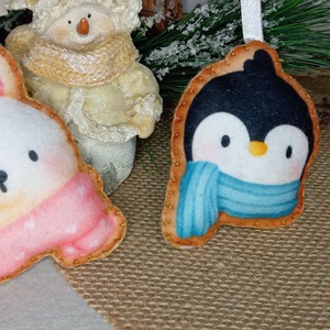 Állat mintás karácsonyi dekoráció - karácsony - karácsonyi lakásdekoráció - karácsonyfadíszek - Meska.hu