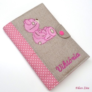 Hímzett macis egészségügyi kiskönyv borító - névreszóló - otthon & életmód - papír, írószer - Meska.hu