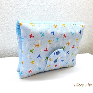 Repülős pelenkatáska -  textil pelenkarendező- névhímzéssel is - táska & tok - pelenkatáska - pelenkatartó tok - Meska.hu