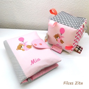 Macis  pelenkatáska -  textil pelenkarendező hímzett névvel- egyedi macis pelenkarendező  - táska & tok - pelenkatáska - pelenkatartó tok - Meska.hu