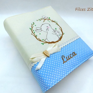  Akciós KÉSZTERMÉK Luca neves baba fotóalbum  - textil baba fényképalbum  - Meska.hu