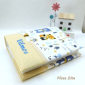 Erdei állatos baba fotóalbum hímzett névvel - otthon & életmód - papír, írószer - album & fotóalbum - Meska.hu