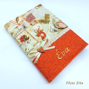 ŐSZ textil napló - otthon & életmód - papír, írószer - jegyzetfüzet & napló - Meska.hu