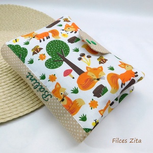 Rókás állatos pelenkázó neszesszer / pelenkatáska, Táska & Tok, Pelenkatáska, Pelenkatartó tok, Varrás, Patchwork, foltvarrás, MESKA