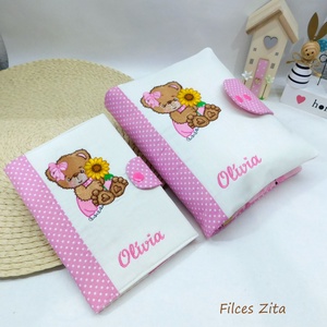 Hímzett macis pelenkarendező - macis pelenkatáska - táska & tok - pelenkatáska - pelenkatartó tok - Meska.hu