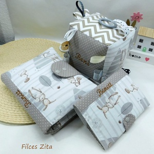 Babalátogató ajándékcsomag - erdei állatos babaköszöntő szett  - Meska.hu