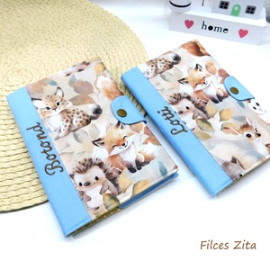 Erdei állatos egészségügyi kiskönyv borító névhímzéssel - otthon & életmód - papír, írószer - egészségügyi kiskönyv borító - Meska.hu