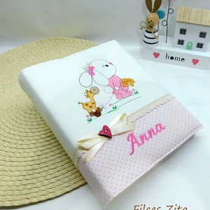 Nyuszis hímzett fotóalbum  - Meska.hu