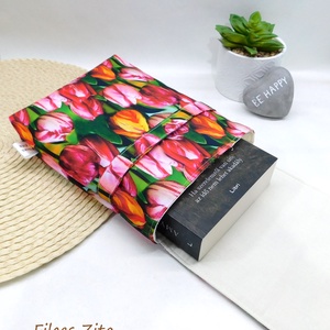 Könyvtok, könyvkabát - TULIPÁN - könyv & zene - könyvtok - Meska.hu