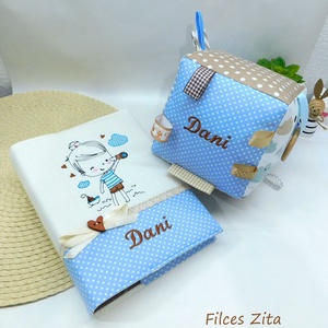 Babaköszöntő ajándékcsomag - babalátogató ajándékcsomag , Baba - mama, Babalátogató ajándékcsomag, Varrás, Hímzés, MESKA