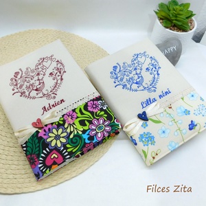 Madárkás hímzett napló / hímzett jegyzetfüzet - otthon & életmód - papír, írószer - jegyzetfüzet & napló - Meska.hu