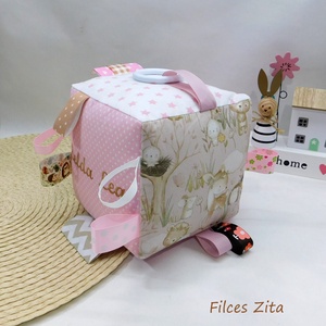 Erdei állatos babaköszöntő csomag / babalátogató ajándék csomag / babaváró szett névhímzéssel - baba - mama - babalátogató ajándékcsomag - Meska.hu