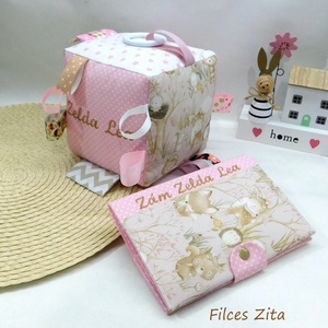 Erdei állatos babaköszöntő csomag / babalátogató ajándék csomag / babaváró szett névhímzéssel - Meska.hu