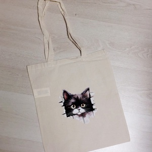 Vászontáska, Táska & Tok, Bevásárlás & Shopper táska, Shopper, textiltáska, szatyor, Varrás, MESKA