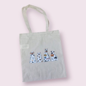 Vászontáska - szellemkutya csapat, Táska & Tok, Bevásárlás & Shopper táska, Shopper, textiltáska, szatyor, Varrás, MESKA