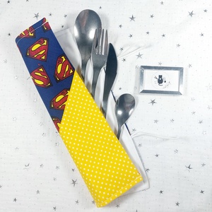 Evőeszköztartó  - Superman, Táska & Tok, Uzsonna- & Ebéd tartó, Evőeszköz tartó, , MESKA
