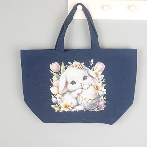 Nagy vászontáska - nyuszi, Táska & Tok, Bevásárlás & Shopper táska, Shopper, textiltáska, szatyor, Varrás, MESKA