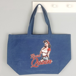 Nagy vászontáska - road queen, Táska & Tok, Bevásárlás & Shopper táska, Shopper, textiltáska, szatyor, Varrás, MESKA