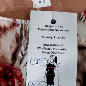 Bézs nyuszik pamut pólóruha - ruha & divat - női ruha - ruha - Meska.hu