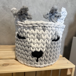 Horgolt őzike, Baba - mama, Játéktároló, Babaszobabútor, Horgolás, MESKA