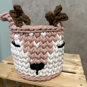 Horgolt őzike - baba - mama - babaszoba-dekoráció - babaszoba dekoráció - Meska.hu