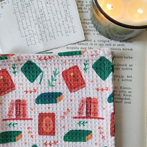 Konyharuha - Vintage books, Otthon & Életmód, Konyhafelszerelés, tálalás, Konyhai textil, Konyharuha & Törlőkendő, Varrás, Fotó, grafika, rajz, illusztráció, MESKA