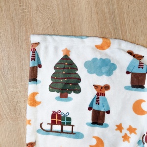 Téli takaró - Karácsonyi egér - otthon & életmód - babaszoba, gyerekszoba - babatakaró, gyerek pléd - Meska.hu