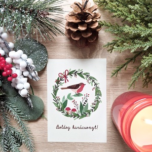 Print - Boldog karácsonyt! - vörösbegy - Meska.hu