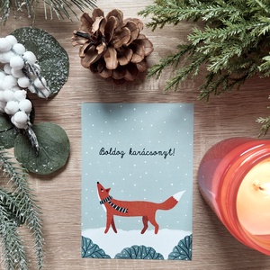 Print - Boldog karácsonyt! - róka - Meska.hu