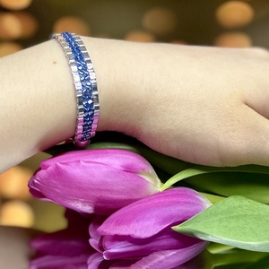 Fűzött gyöngy karkötő, Ékszer, Karkötő, Gyöngyös karkötő, Ékszerkészítés, Gyöngyfűzés, gyöngyhímzés, MESKA