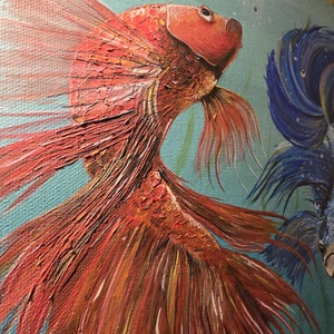 Áramlás - kézzel festett akril vászon (59x42 cm) - művészet - festmény - akril - Meska.hu