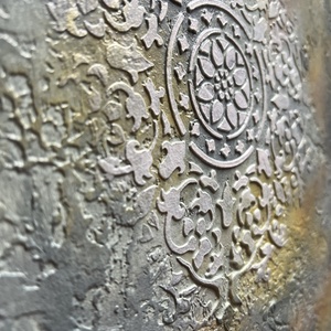 Mandala 2 - Strukturált absztrakt festmény (38x32 cm) - művészet - festmény - festmény vegyes technika - Meska.hu